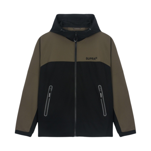 수프라 컬러배색 바람막이 브라운