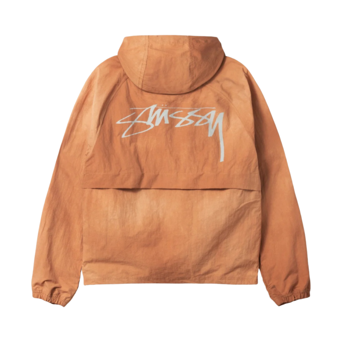 스투시 웨이브 다이 비치 쉘 자켓 오렌지 | Stussy | KREAM