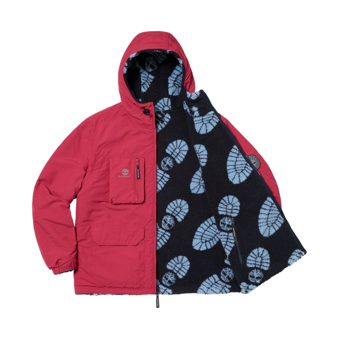 슈프림 x 팀버랜드 리버시블 립스탑 자켓 버건디 - 21FW(Supreme x Timberland Reversible Ripstop Jacket Burgundy - 21FW) - 2