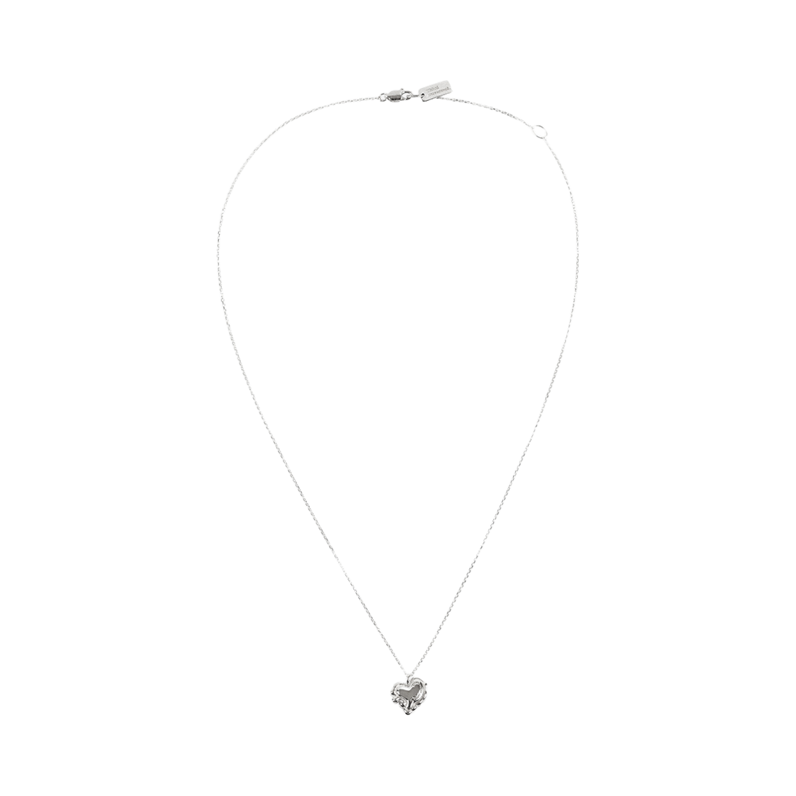 써드무브먼트 미니 멜팅 하트 펜던트 실버(Third movement Mini Melting Heart Pendant Silver)