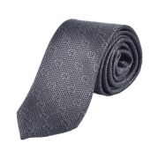 Gucci GG Patern Silk Tie Grey
