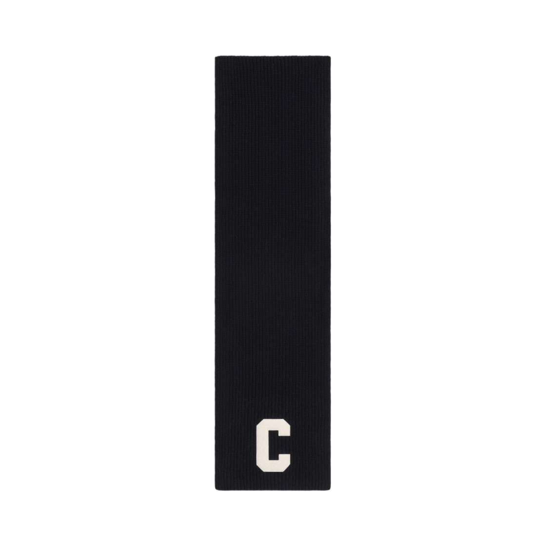 셀린느 이니셜 머플러 립드 울 블랙(Celine Initial Muffler in Ribbed Wool Black)