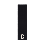 Celine Initial Muffler in Ribbed Wool Black