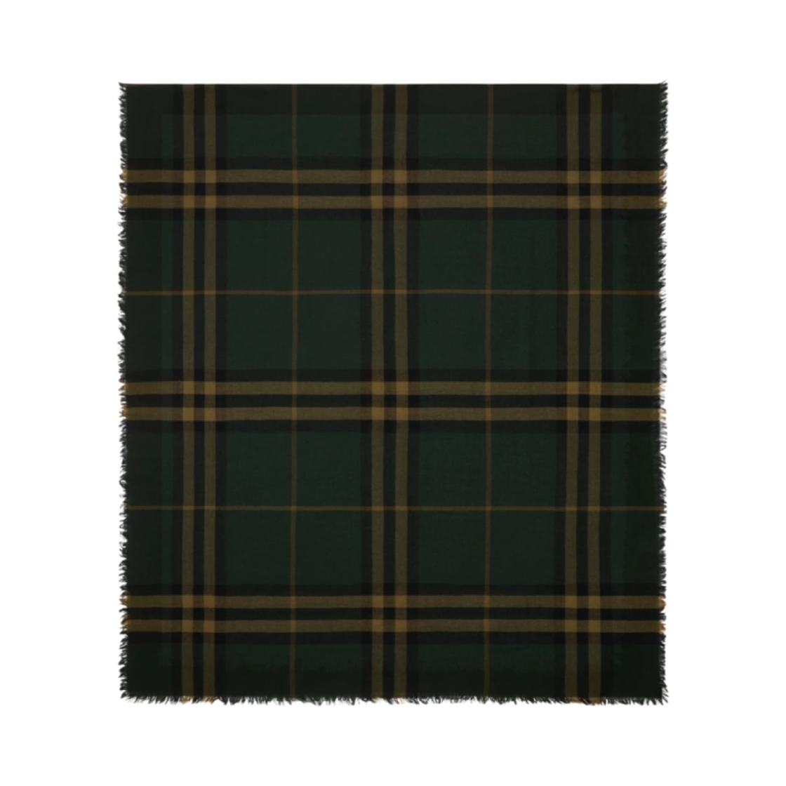 8098694 Burberry Check Wool Scarf Shadow