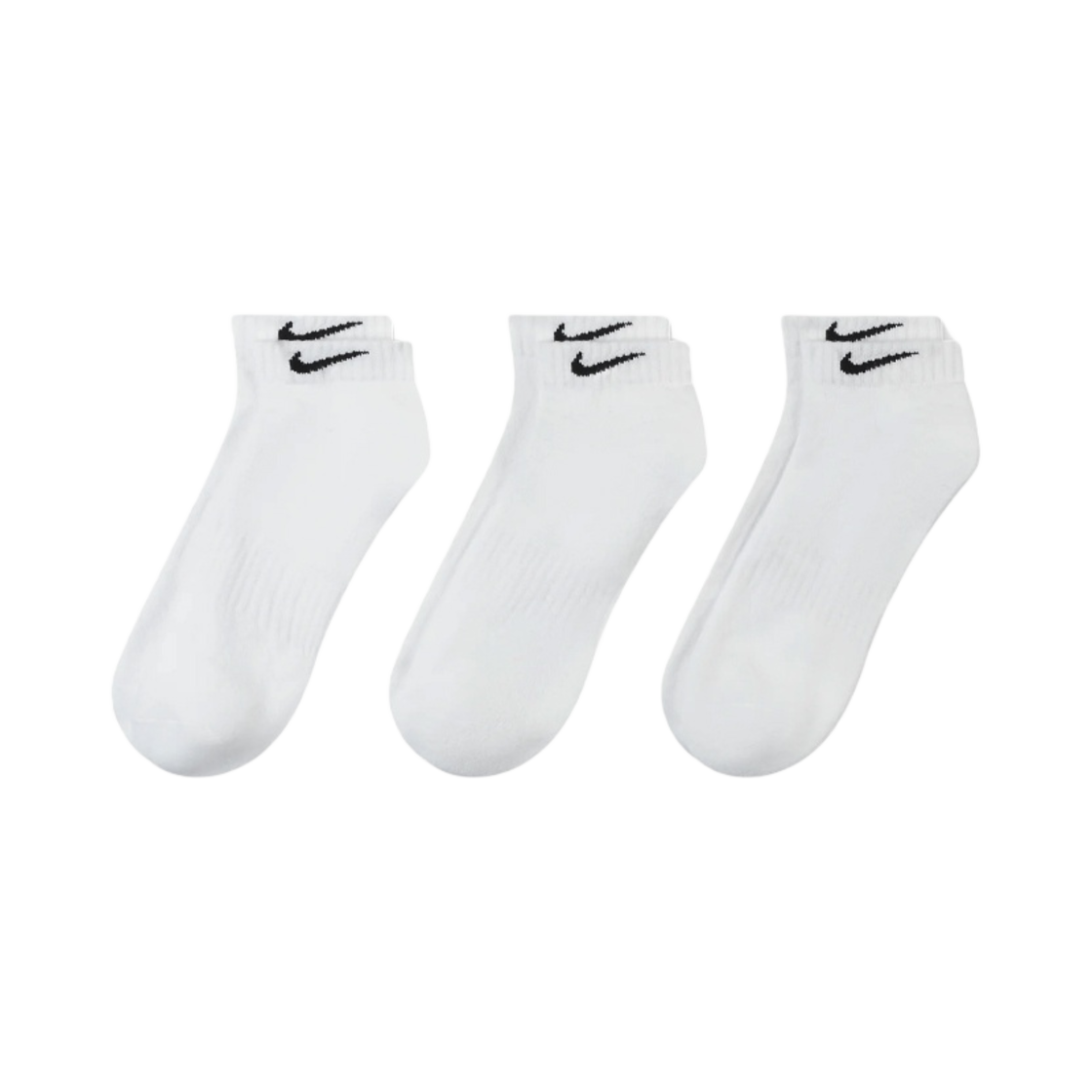 나이키 에브리데이 쿠션드 트레이닝 로우 삭스 화이트 (3개입/국내 정식 발매 제품)(Nike Everyday Cushioned Training Low Socks White (3 Pack/Korean Ver.)) - 1