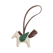 Hermes Rodeo Pegase PM Charm Milo Swift & Craie Chocolat Vert Moyen