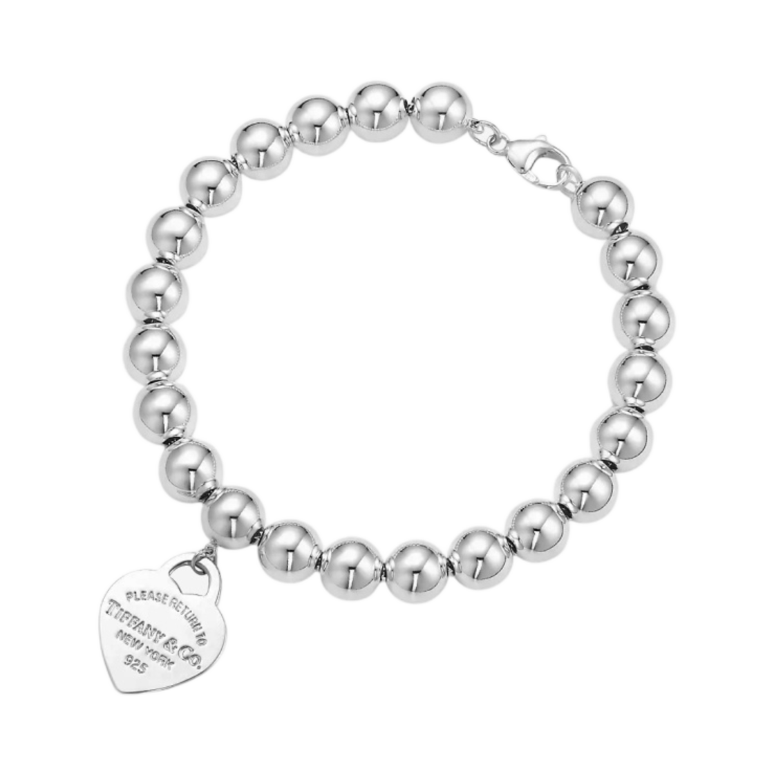 티파니 앤 코 리턴 투 티파니 하트 태그 브레이슬릿 실버 8mm(Tiffany & Co. Return to Tiffany Heart Tag Bracelet Silver 8mm)