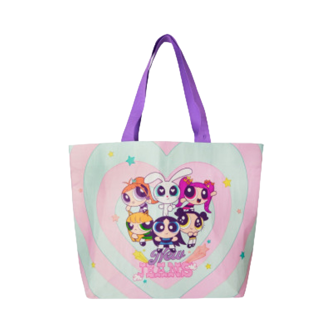 뉴진스 x 파워퍼프걸 라지 리유저블 백(Newjeans x The Powerpuff Girls Large Reusable Bag)