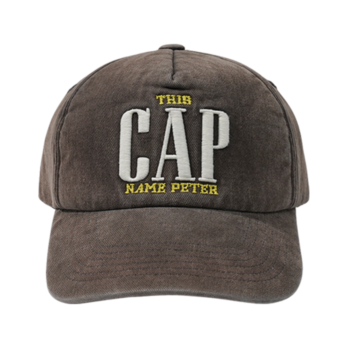 - My Name is Peter 5-Panel This Cap Charcoal