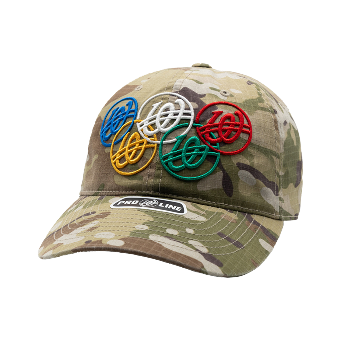 W25ISS06-BEI Weird world Olympic Camo Ball Cap Beige