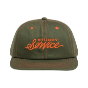 Stussy Mid Depth Stussy Service Strapback True Deep Olive