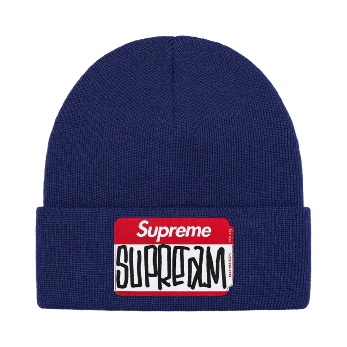 슈프림 곤즈 네임택 비니 네이비 - 21FW