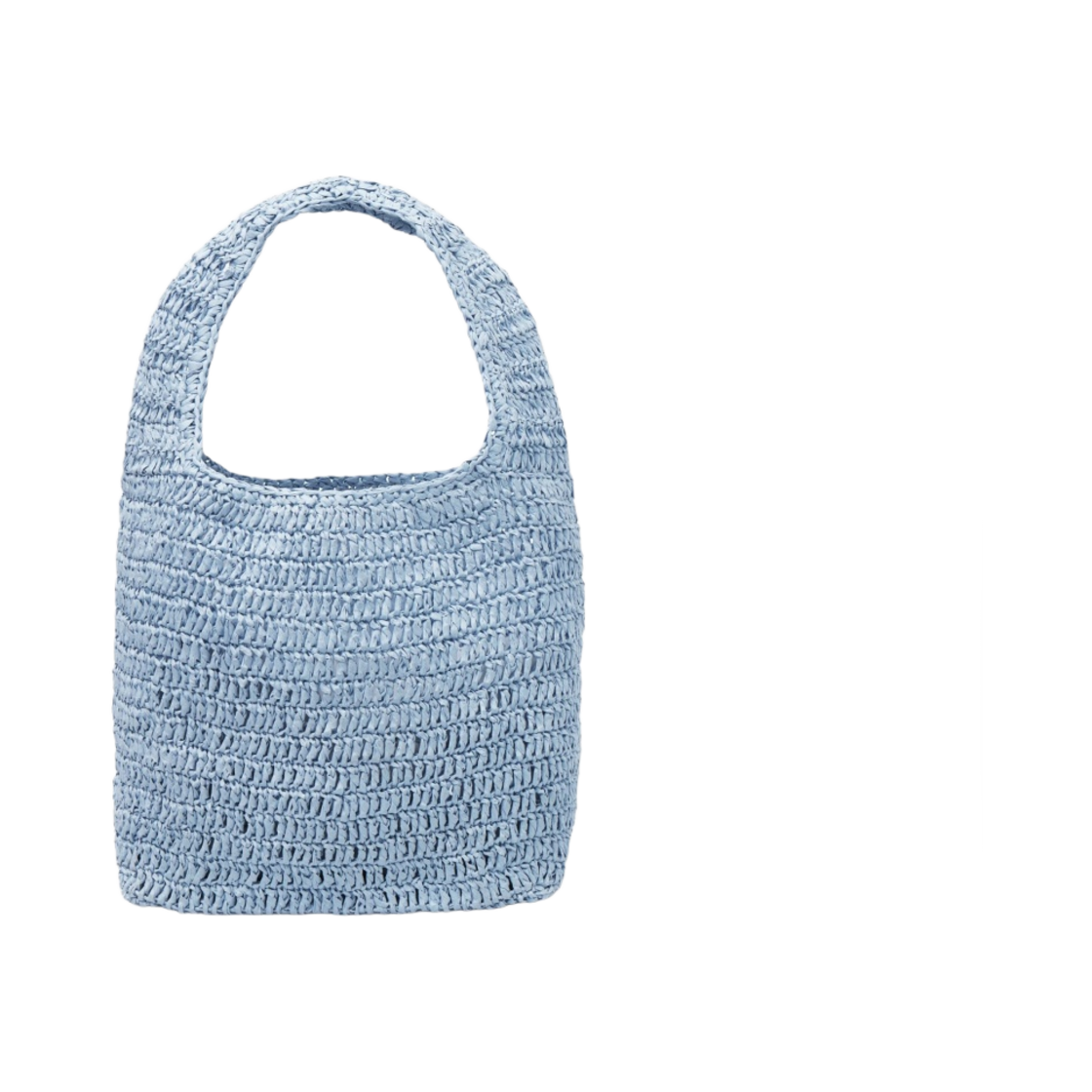 코스 미니 라피아 숄더백 라이트 블루