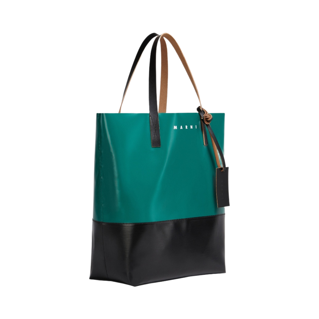 마르니 트리베카 쇼핑백 스페리칼그린 블랙(Marni Tribeca Shopping Bag Sphericalgreen Black) - 2