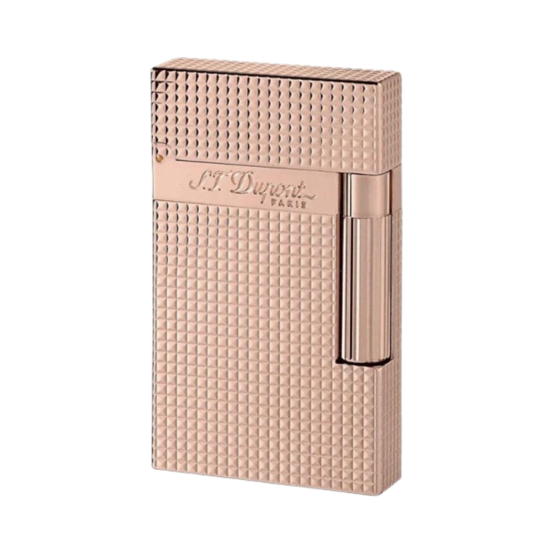 S.T. 듀퐁 라인 2 다이아몬드 헤드 라이터 로즈 골드(S.T. Dupont Line 2 Diamond Head Lighter Rose Gold)