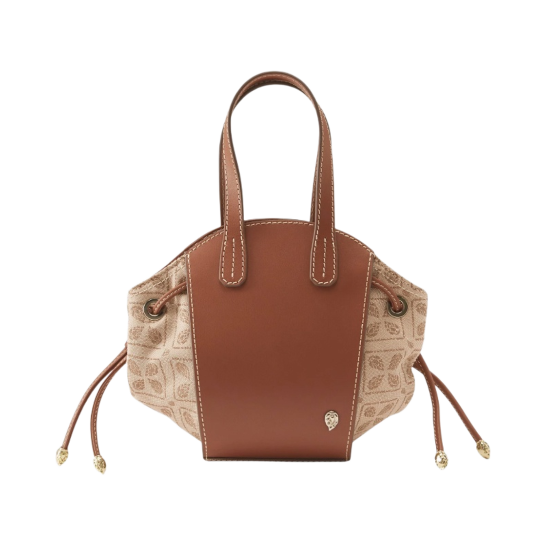 BAG51682 Helen Kaminski Piaf Tote Mini Jacquard Latte Cuoio - 대표 이미지 #1