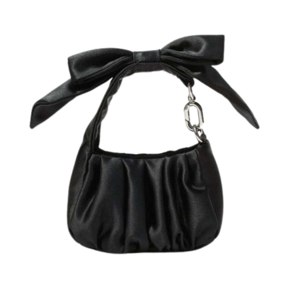앤아더스토리즈 나노 새틴 보우백 블랙(& Other Stories Nano Satin Bow Bag Black)