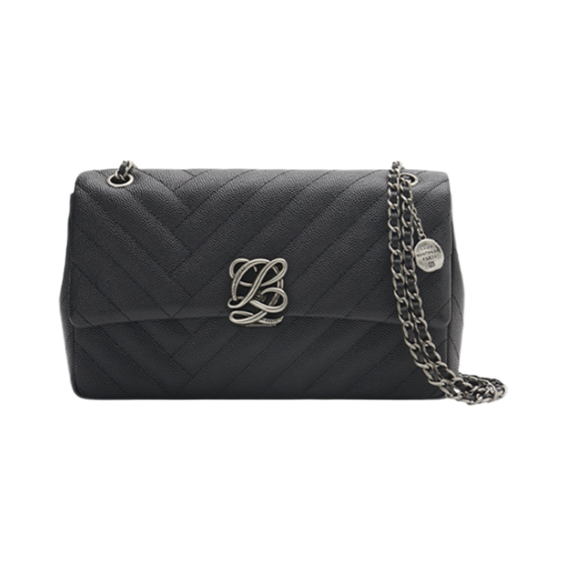 루이까또즈 08BL L-퀼팅 숄더백 블랙