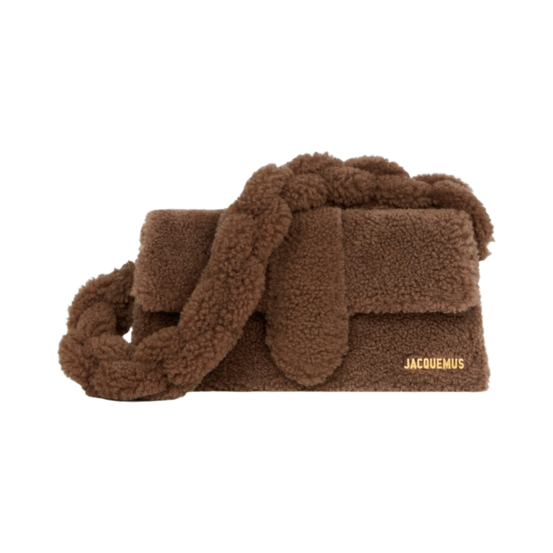자크뮈스 르 밤비두 셔링 플랩 백 브라운(Jacquemus Le Bambidou Shearling Flap Bag Brown) - 1
