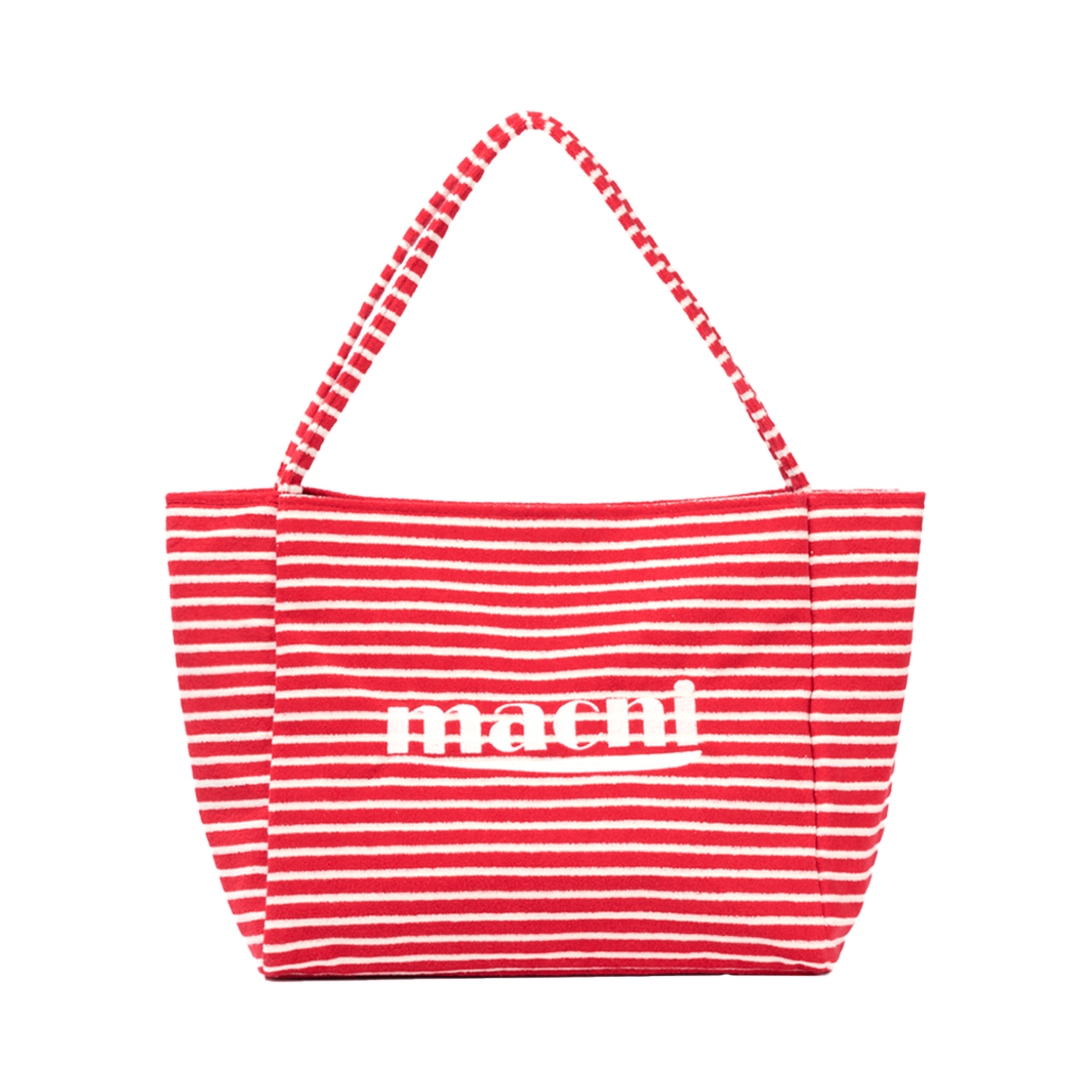 마크니 홀리데이 스트라이프 테리 백 레드(MACNI Holiday Stripe Terry Bag Red) - 1