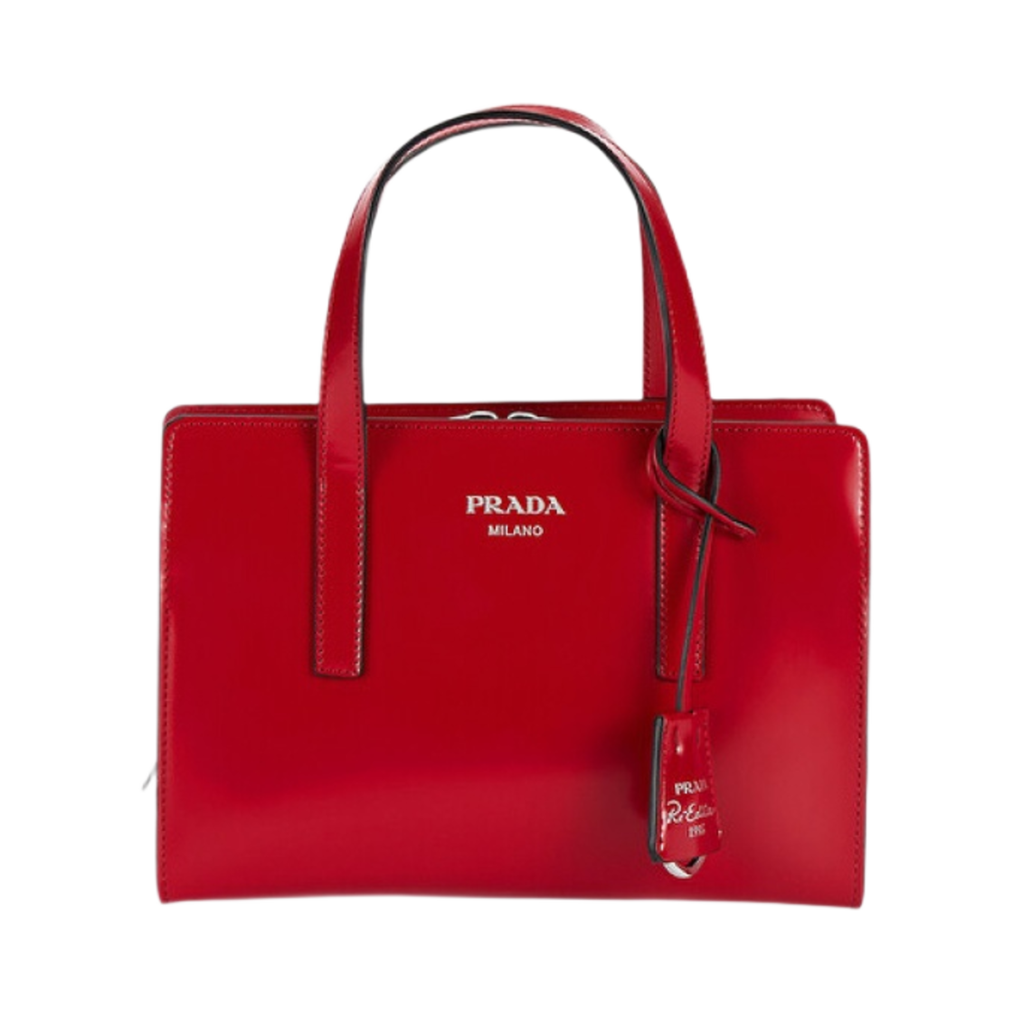 프라다 리에디션 1995 브러쉬드 레더 미니 핸드백 스칼렛(Prada Re-Edition 1995 Brushed Leather Mini Handbag Scarlet) - 1