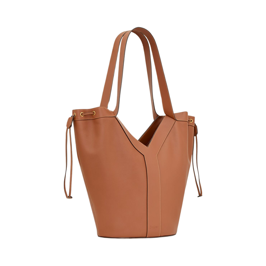 생로랑 Y 라지 호보 레더 브릭(Saint Laurent Y Large Hobo in Leather Brick) - 3