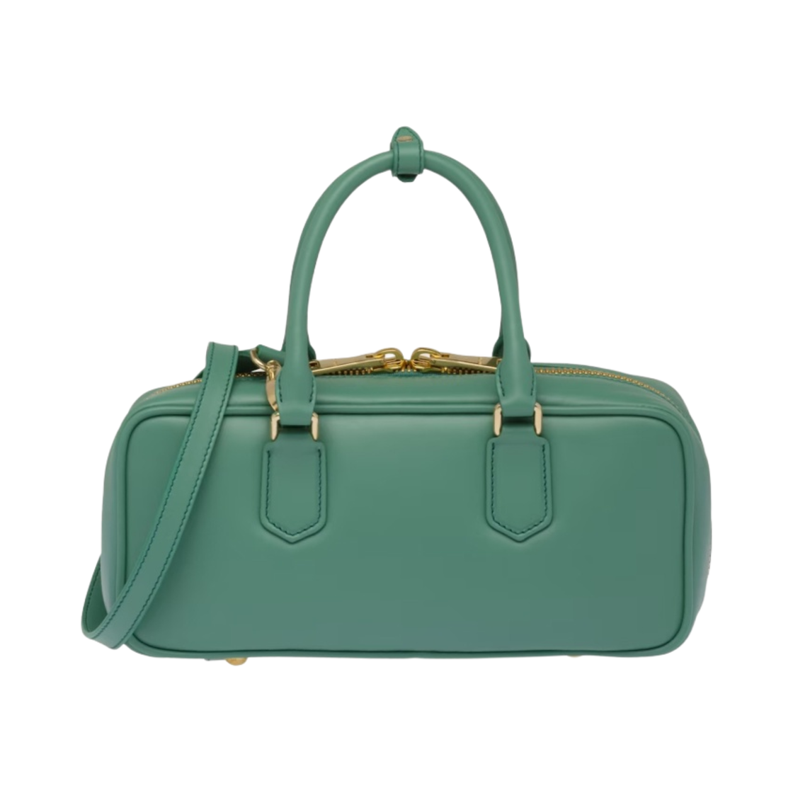 미우 미우 아르카디아 레더 백 세이지 그린(Miu Miu Arcadie Leather Bag Sage Green) - 3