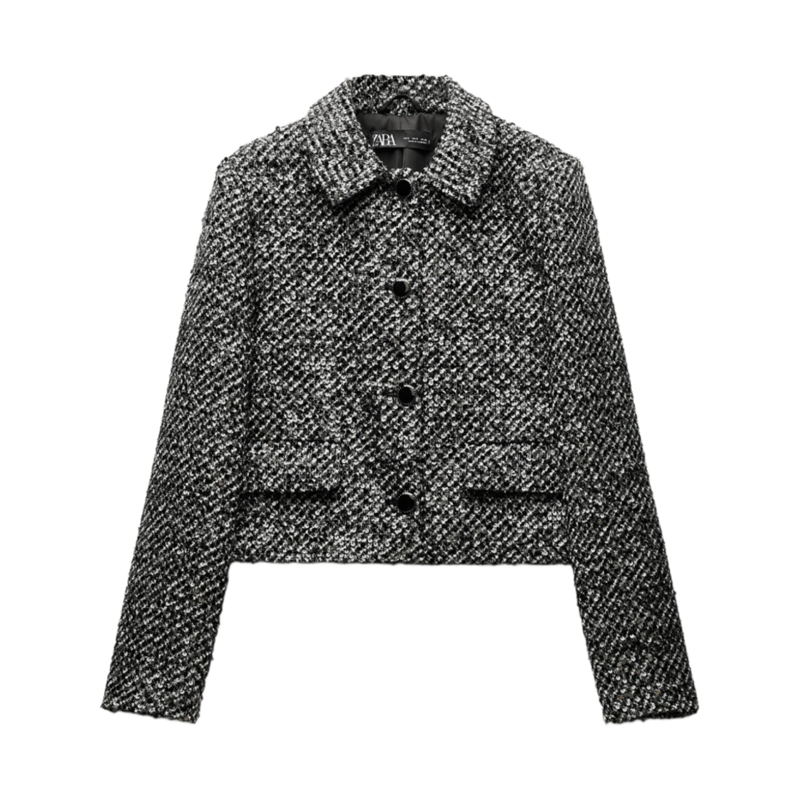 Checked Zara Sparkle Blazer Zara Black Velvet Gold Sequin