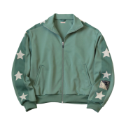 Kapital Smooth Jersey Stuntman & Woman Track Jacket Light Green