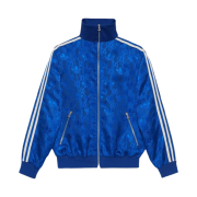 Gucci x Adidas GG Trefoil Jacquard Jacket Cobalt Blue