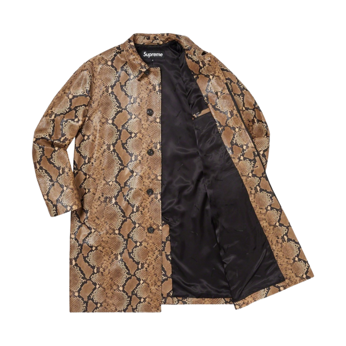 슈프림 레더 스네이크 트렌치 코트 브라운 - 23SS(Supreme Leather Snake Trench Coat Brown - 23SS) - 3