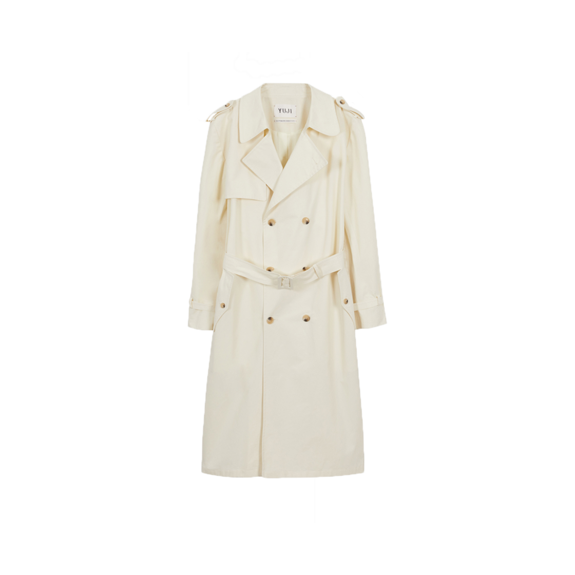 25SW WOMENS_18 YUJI Womens Yuji Ui Signature Trench Coat Ivory