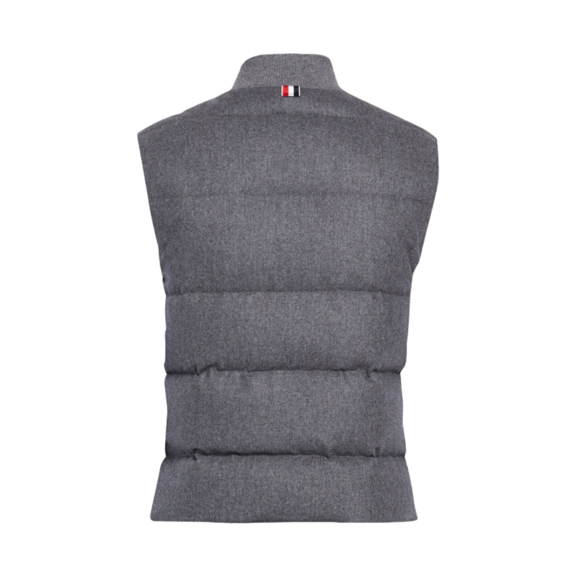 톰브라운 플란넬 다운 필 사선 베스트 미디움 그레이(Thom Browne Flannel Down Filled 4-Bar Vest Medium Grey) - 2