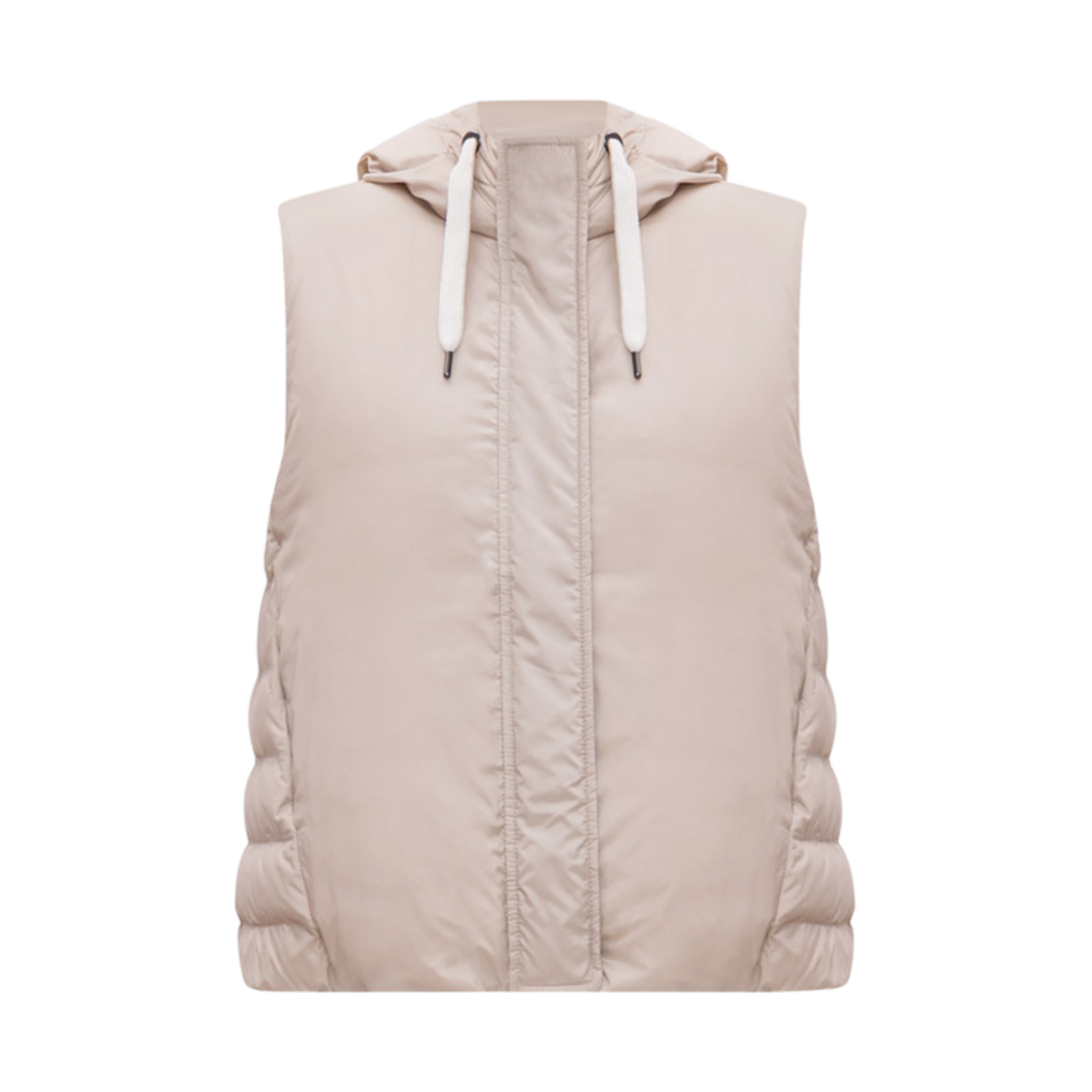 (W) 브루넬로 쿠치넬리 후드 다운 베스트 베이지((W) Brunello Cucinelli Hooded Down Vest Beige)