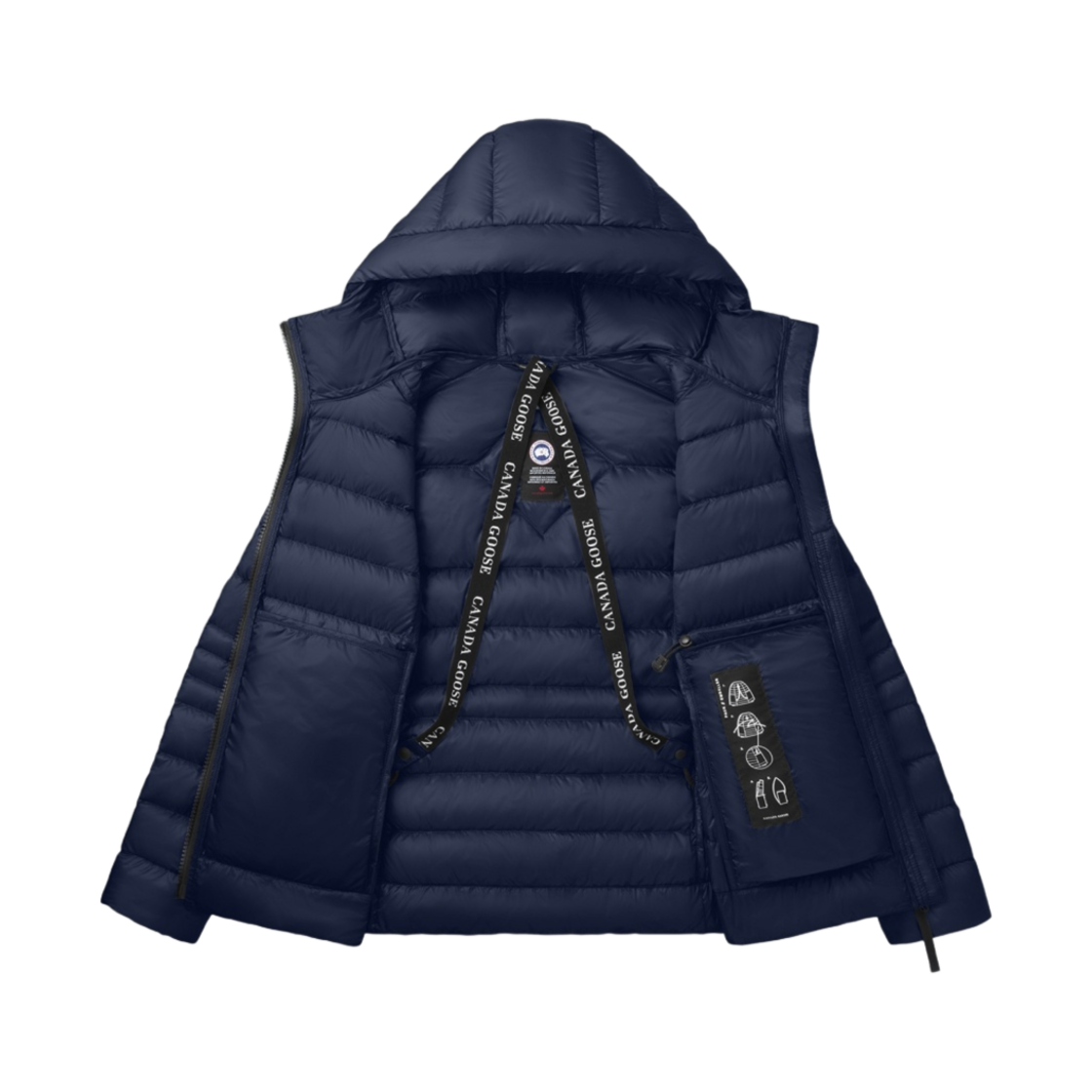 (W) 캐나다 구스 사이프레스 다운 후디 아틀란틱 네이비((W) Canada Goose Cypress Down Hoodie Atlantic Navy) - 2
