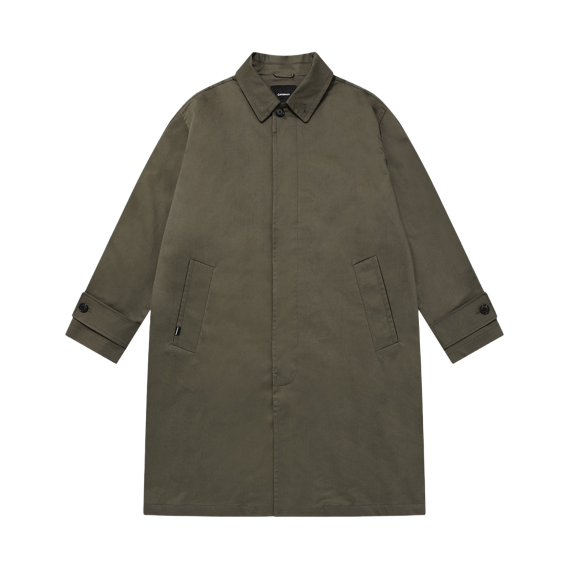 커버낫 오버핏 래글런 싱글 코트 카키(Covernat Oversized Fit Raglan Single Coat Khaki)