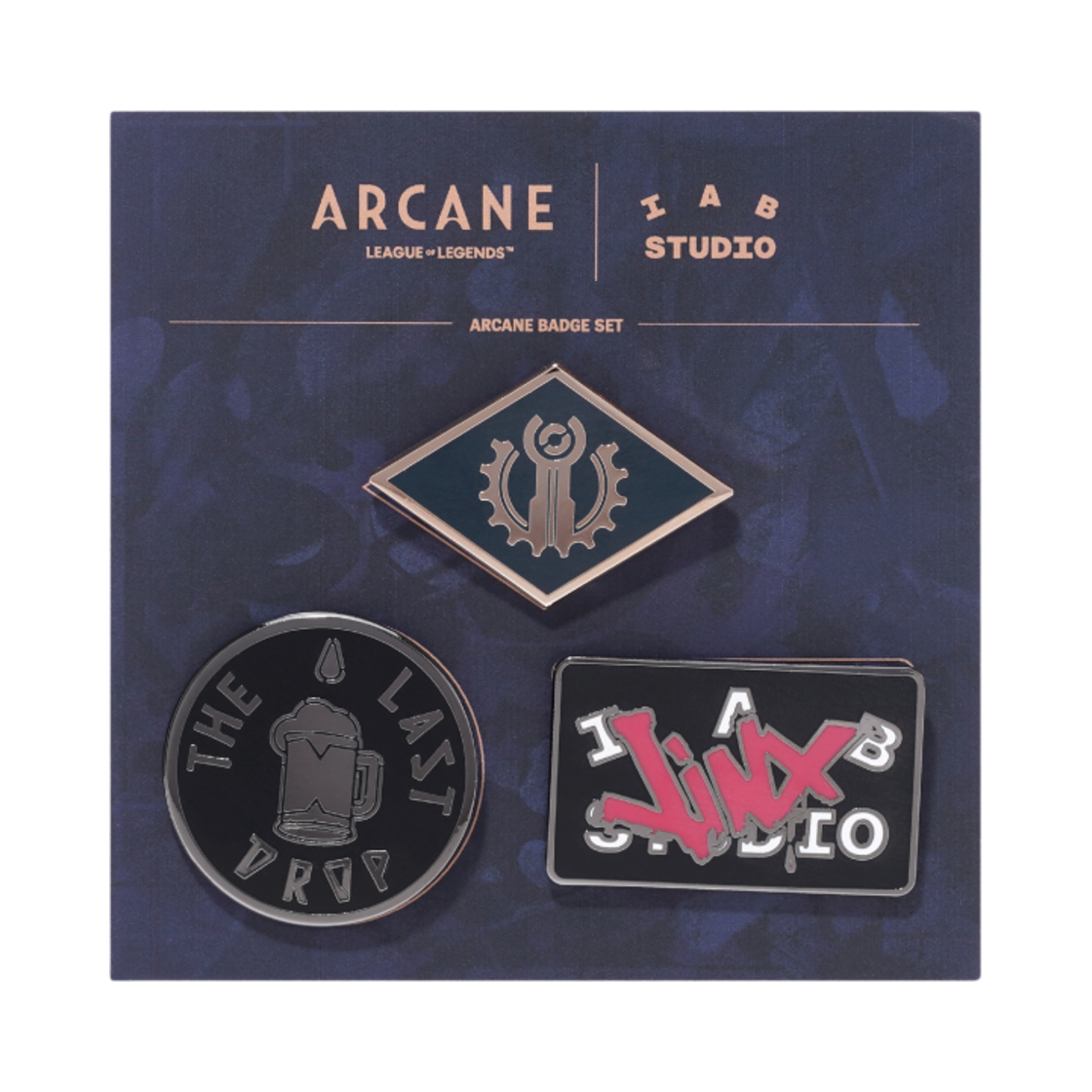 아이앱 스튜디오 x 아케인 핀 배지 세트 멀티 (3개 세트)(IAB Studio x Arcane Pin Badge Set Multi (Set of 3))