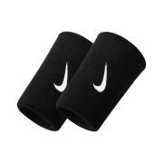 Nike Swoosh Double Wide Wristbands Black