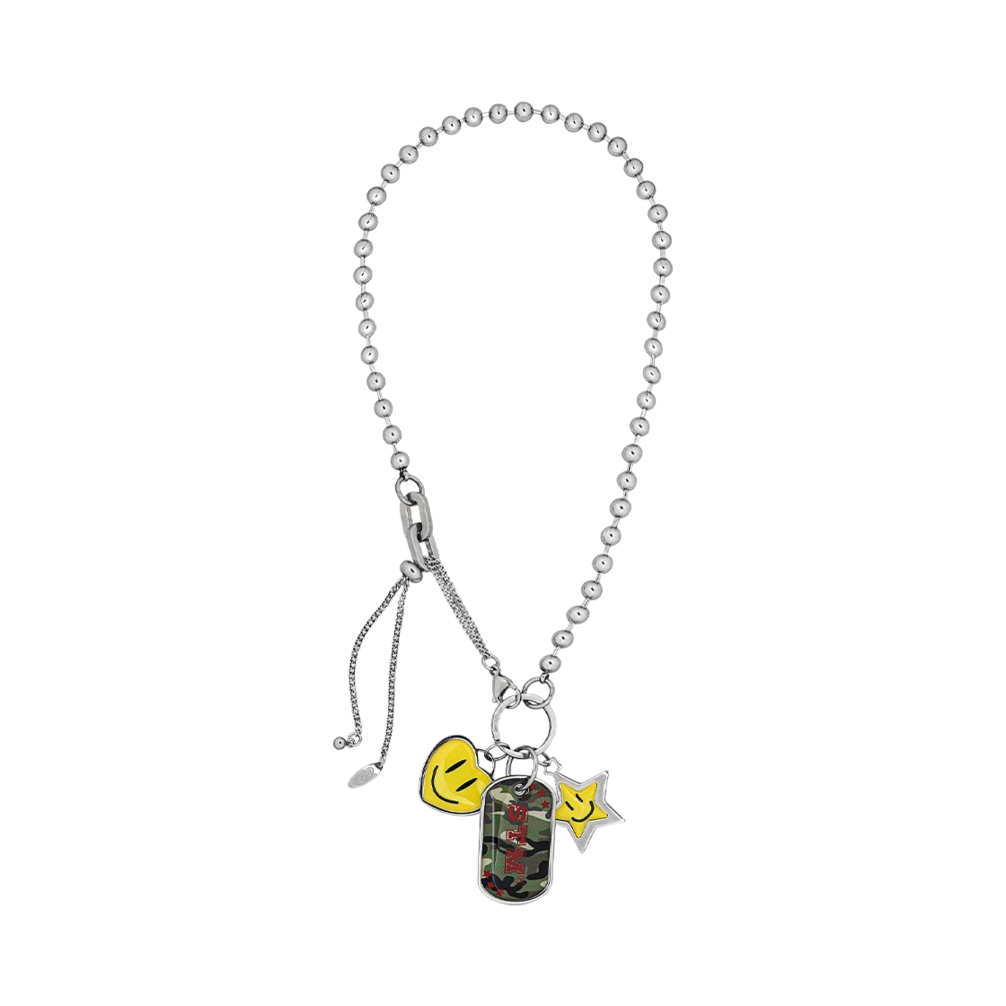 no548r Sentiments No.548 Smile Soldier Necklace Red