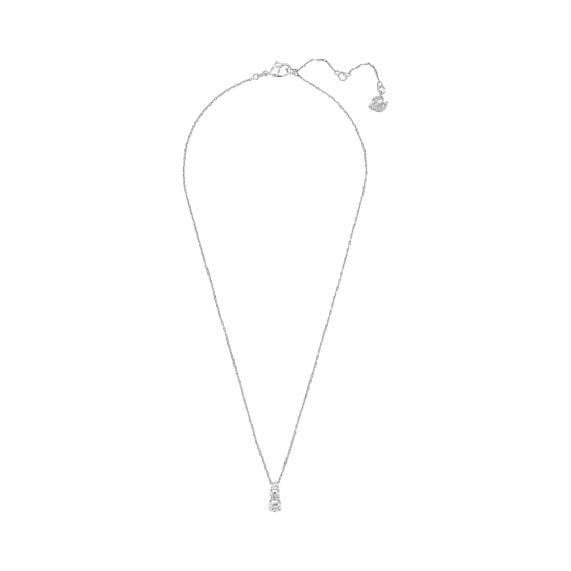 (W) 스와로브스키 어트랙트 트릴로지 펜던트 화이트 로듐 플래팅((W) Swarovski Attract Trilogy Pendant White Rhodium Plated)