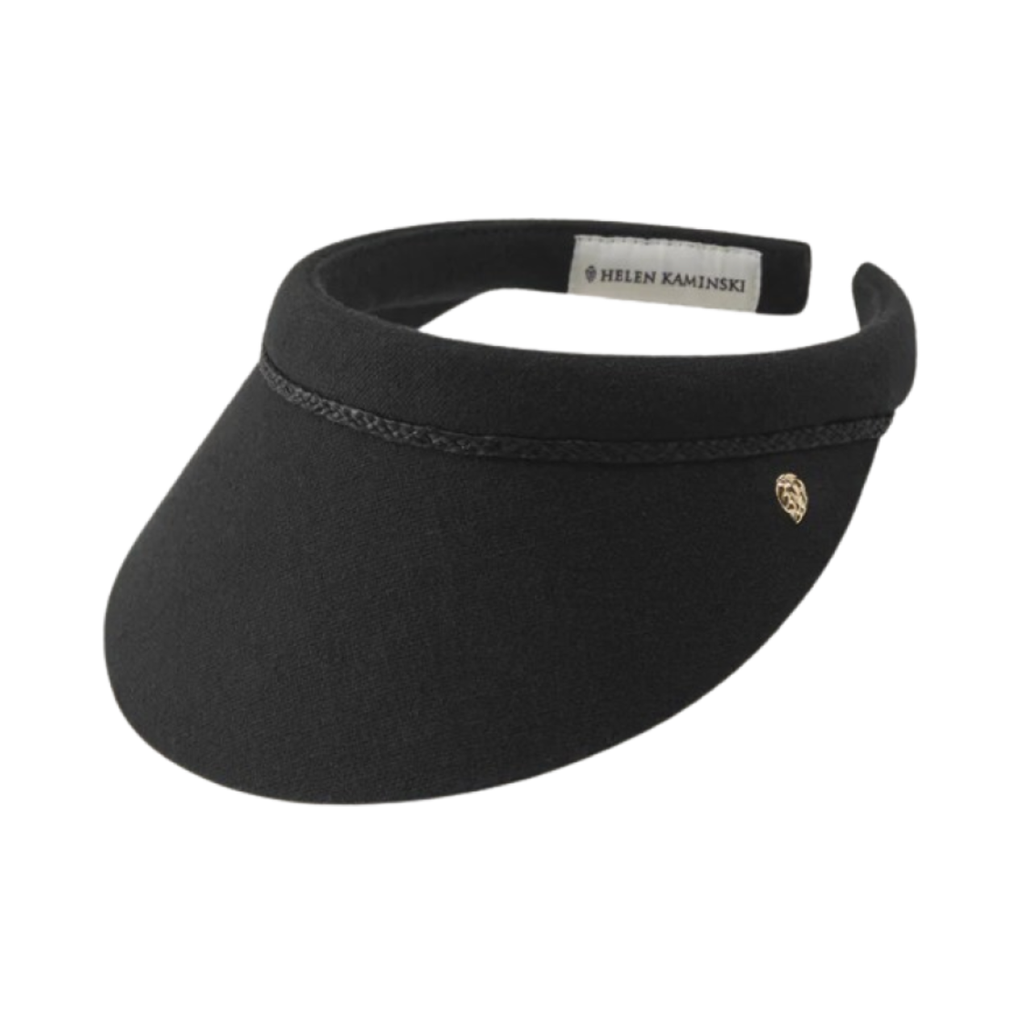 HAT51931 (W) Helen Kaminski Sisira Slide On Visor Black
