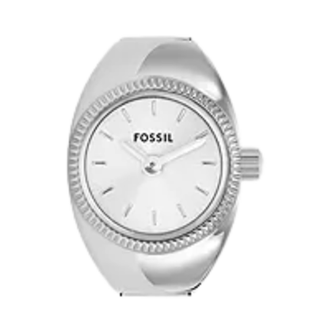 ES5245 (W) Fossil Watch Ring Quartz Two-Hand 15mm Stainless Steel Silver