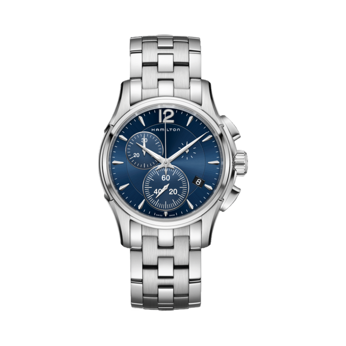해밀턴 재즈마스터 크로노 쿼츠 42mm 스테인리스 스틸 블루(Hamilton Jazzmaster Chrono Quartz 42mm Stainless Steel Blue) - 1