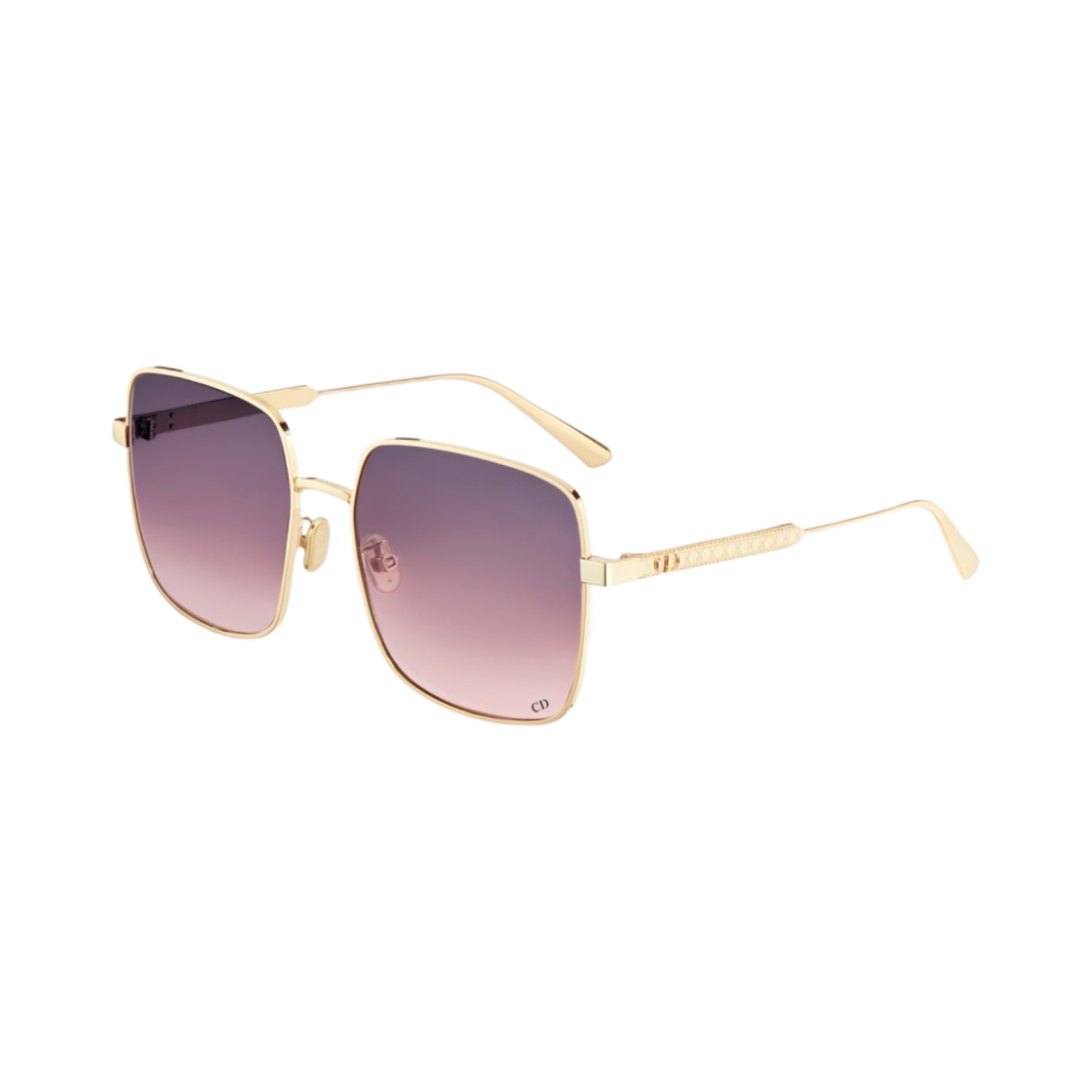 (W) 디올 디올까나쥬 S1U 그라디언트 퍼플 투 핑크 스퀘어 선글라스((W) Dior Diorcannage S1U Gradient Purple Pink Square Sunglasses) - 2