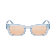 Stussy Vincent Sunglasses Slate Blue Orange Lens