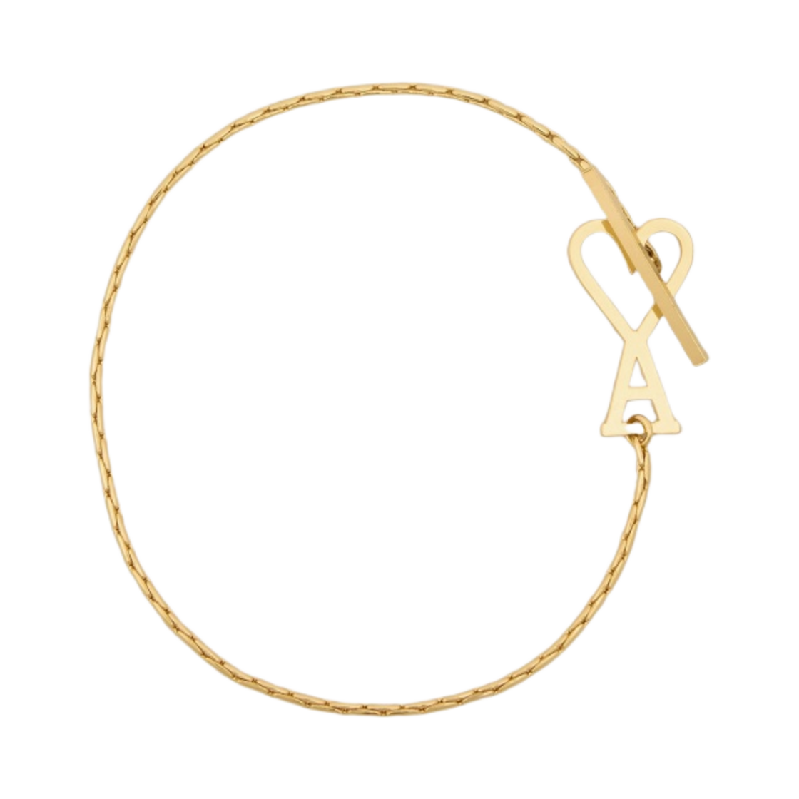 아미 하트 로고 체인 브레이슬릿 골드(AMI de Coeur Chain Bracelet Gold)