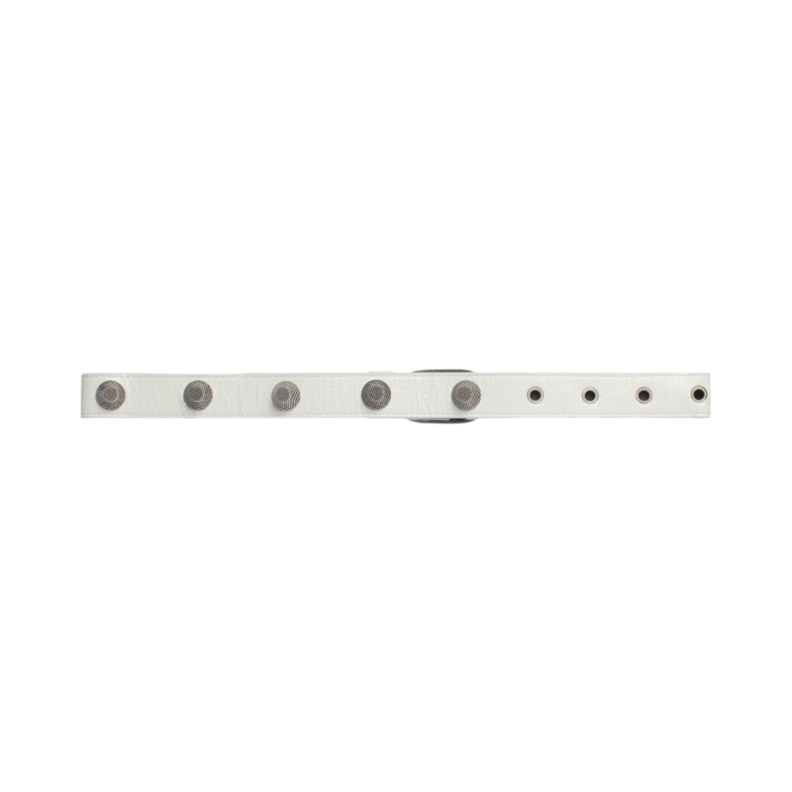 (W) 발렌시아가 르 카골 스터드 벨트 옵틱 화이트((W) Balenciaga Le Cagole Stud Belt Optic White) - 2