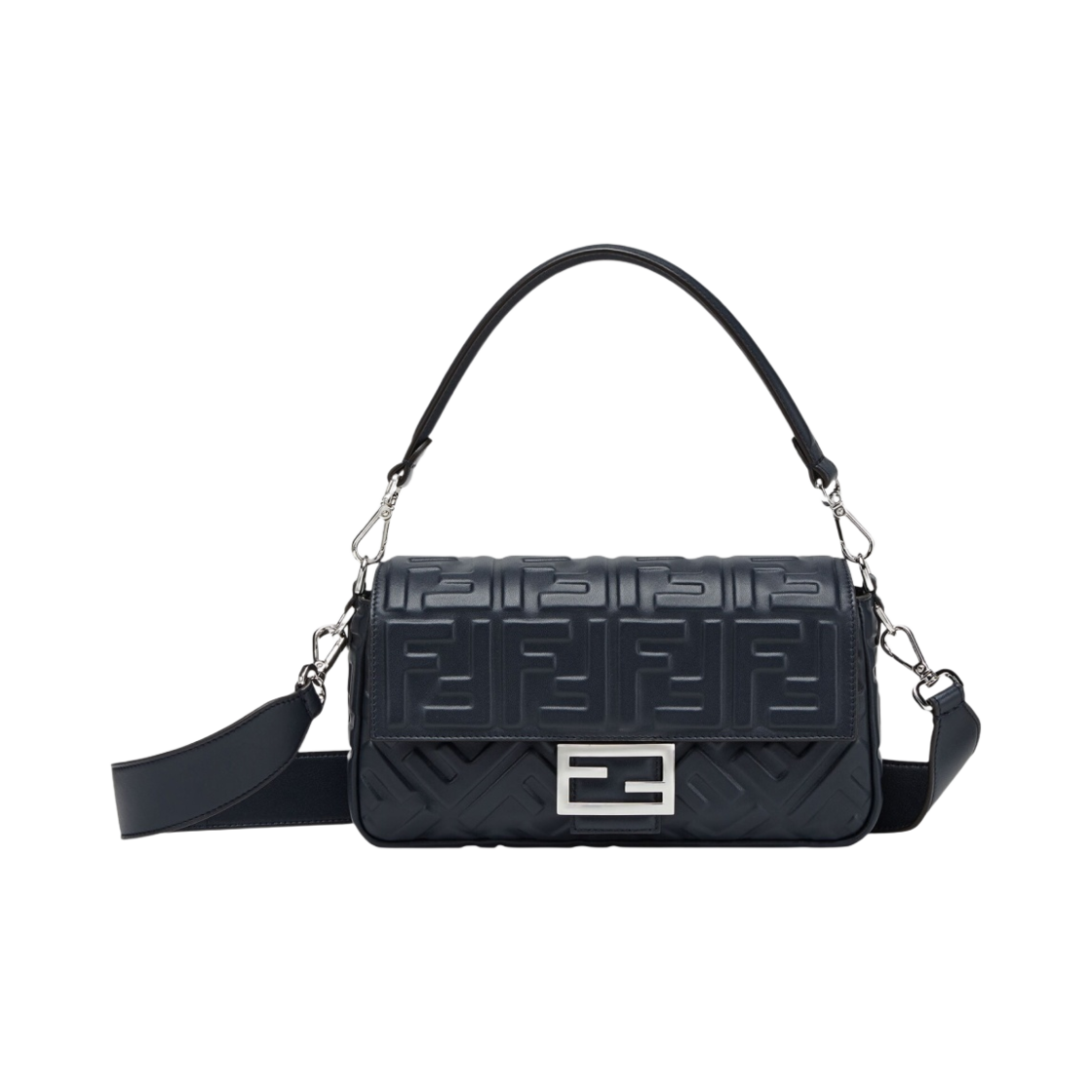 8BR600A72VF19L1 Fendi Medium Baguette Bag Nappa Leather Blue