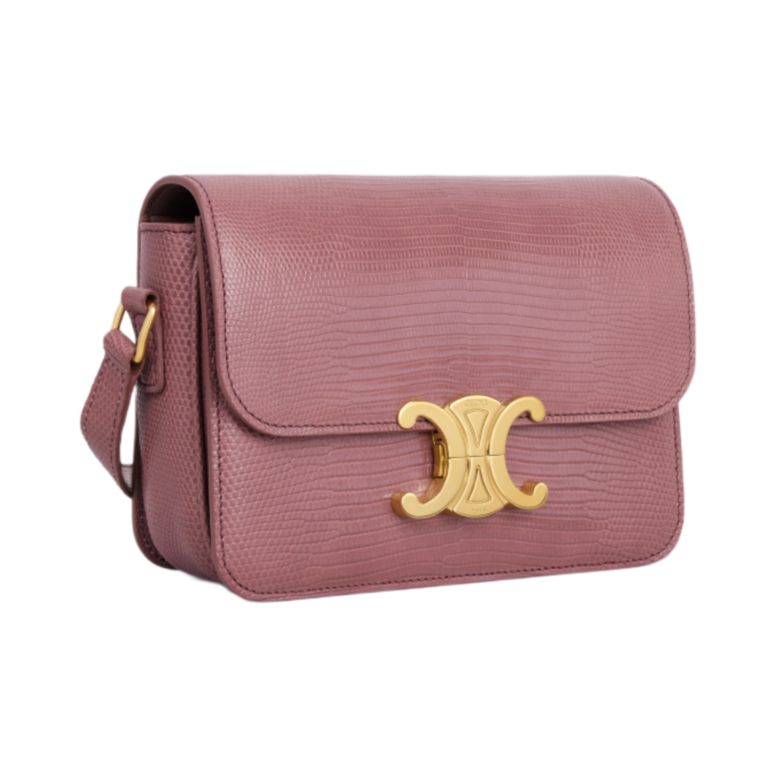 셀린느 틴 트리옹프 백 리자드 빈티지 로즈(Celine Teen Triomphe Bag in Lizard Vintage Rose) - 2