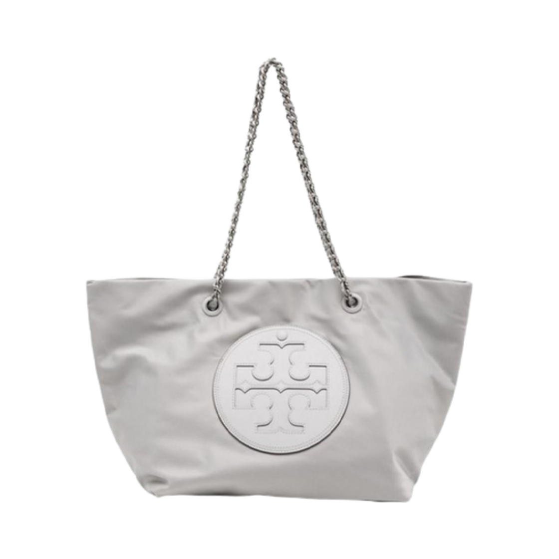 152313-029 Tory Burch Ella Chain Tote Bag Grey